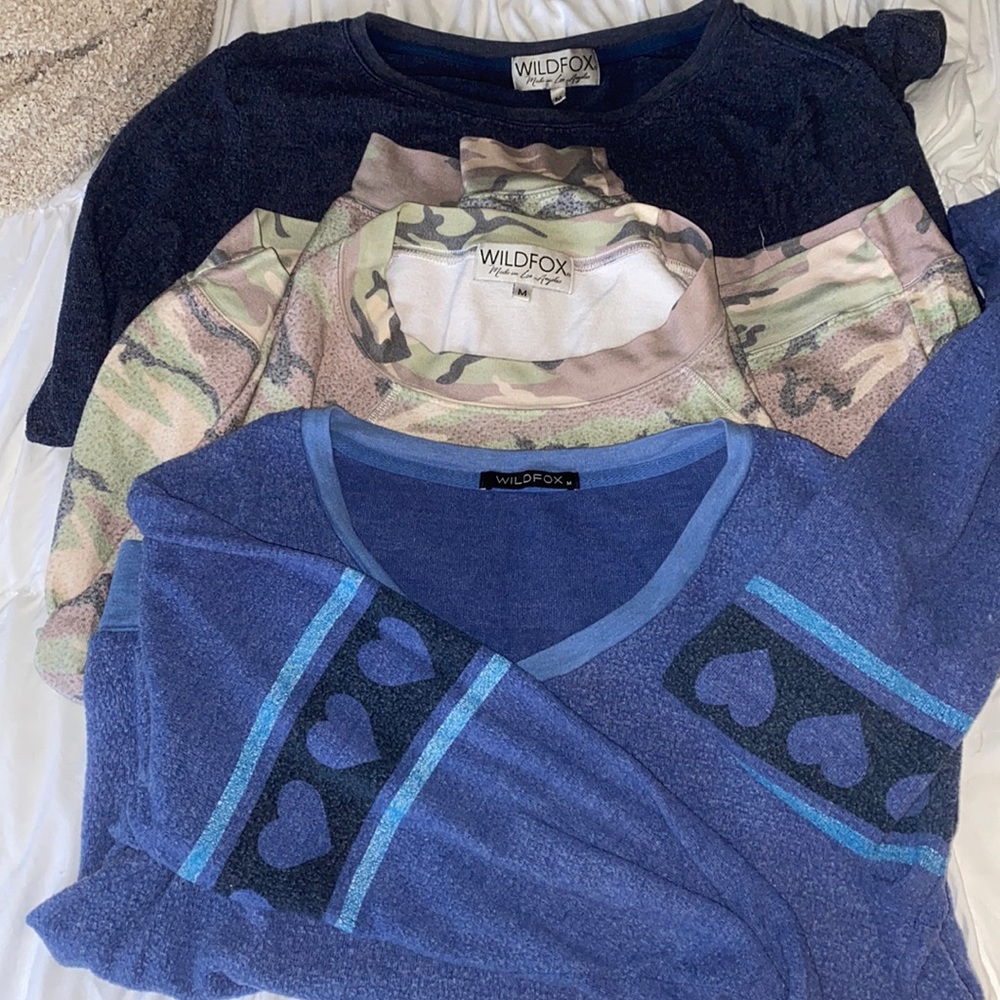 3 Medium Wildfox Sweatshirts